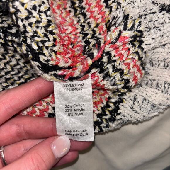 Cabi Short Sleeve Dolman Aztec Print Open Cardigan Sweater – Size Small - Picture 14 of 15